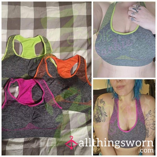 Colorful Sports Bras *Extra Sweaty* 🥵