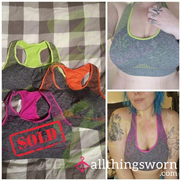 Colorful Sports Bras *Extra Sweaty* 🥵