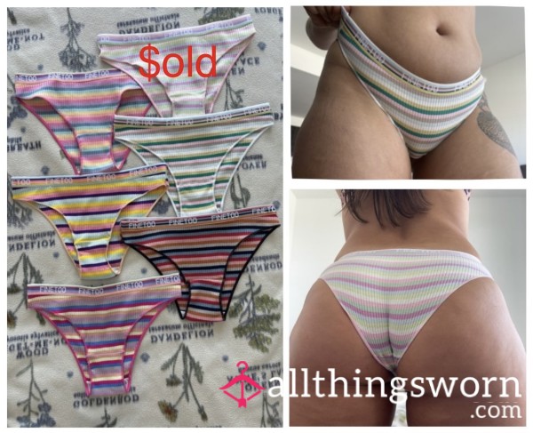 Colorful Striped Bikinis