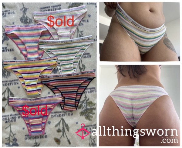 Colorful Striped Bikinis