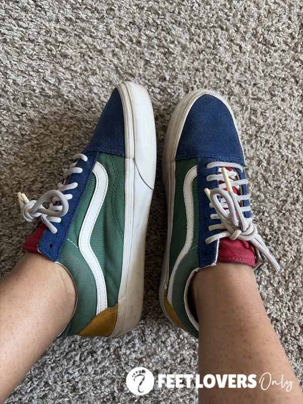👟 Colorful Vans Worn On My Feet – Casual Everyday Sneakers 👟