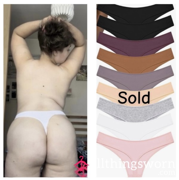 Coloured Cotton Thongs- Range Of Colours To Choose From 💗