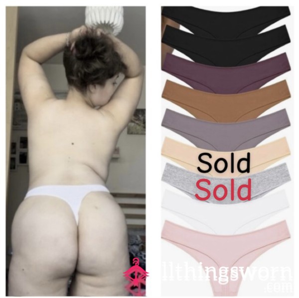 Coloured Cotton Thongs- Range Of Colours To Choose From 💗