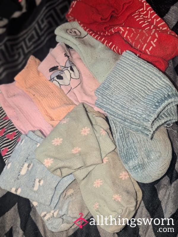 Coloured Socks From Gorgeous Goddess Feet😩