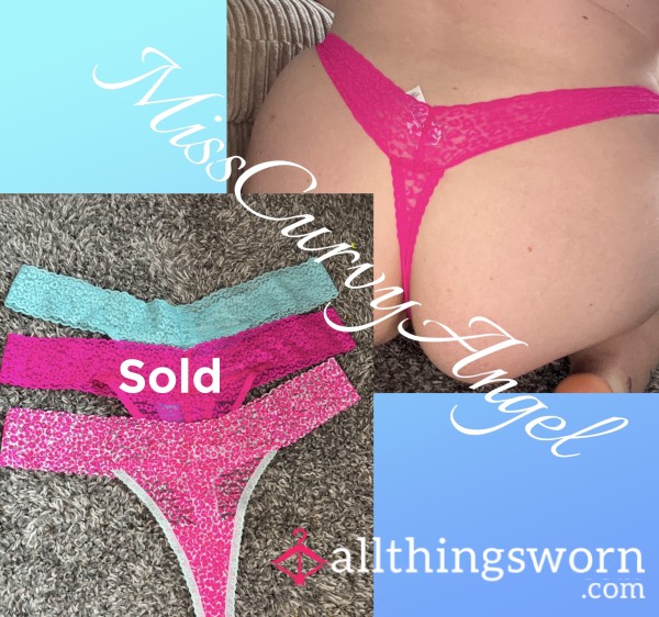 Colourful Lace Thongs (Postage Included In Price)