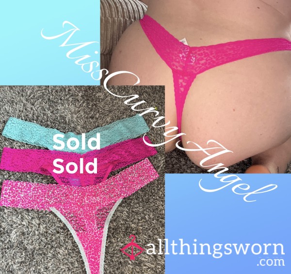 JUST BLUE/PINK 🩵🩷 Lace Thongs (Postage Included In Price)