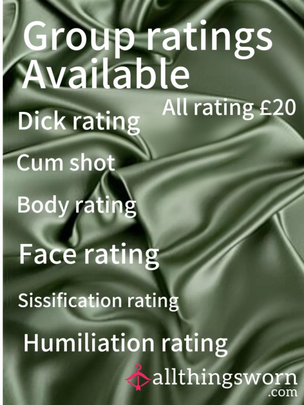 Come And Get A Rating Done 😘