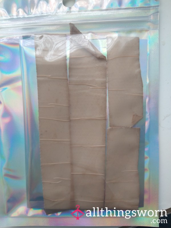 Come And Have A Little Smell And Taste Of Me. These Will Look Good Over Your Mouth. My Well Used Silicone Scar Tape.