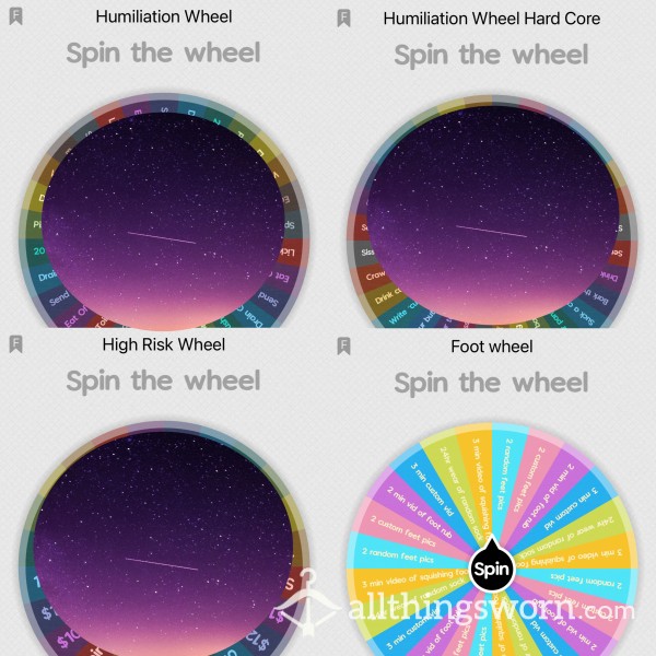 Come And Spin My Wheel ✨