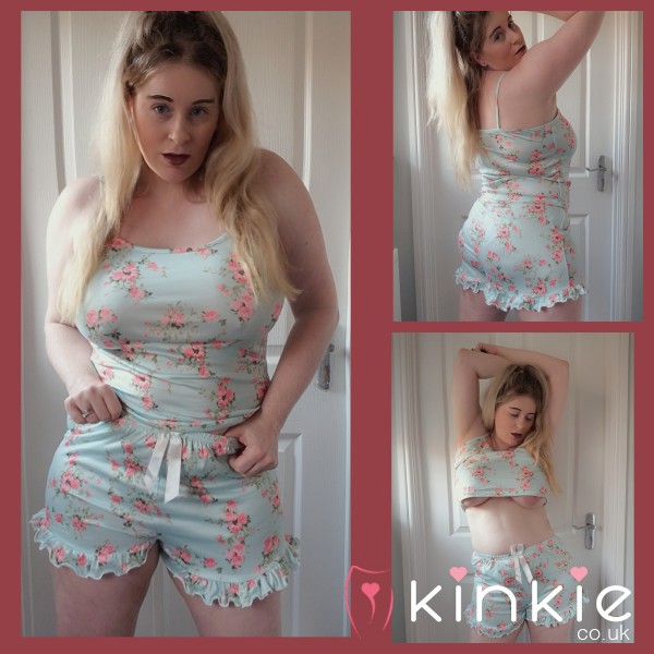 Come To Bed With Me And Touch Me In My Flor*l Silky Pjs... 5 Nights No Panties