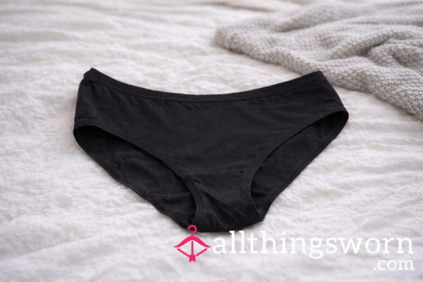 Comfort Fit Black Everyday Panties – UK Size 16