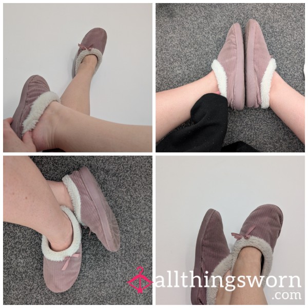 Comfy Slippers Well Worn