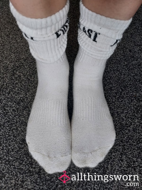 Comfy White Sports Socks