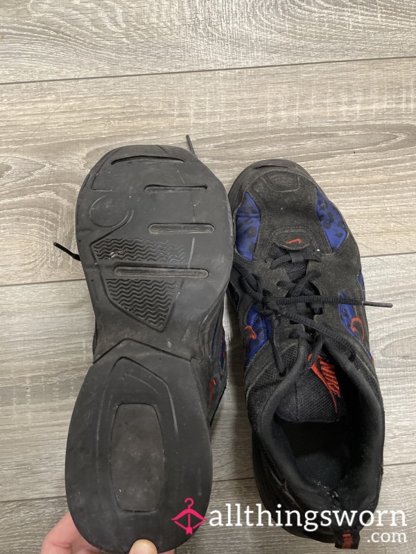 Completely Trashed Nike Trainers