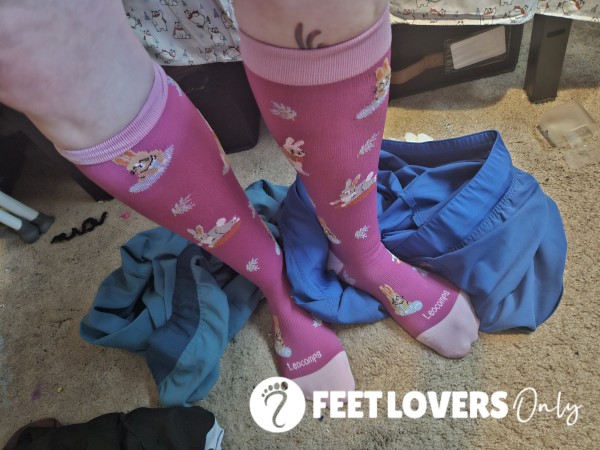 Compression Socks After A Long Day