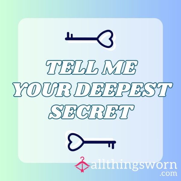 Confess Your Sins To The Goddess - Tell Me Your Secrets