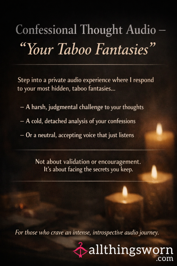 Confessional Thought Audio – “Your Taboo Fantasies”