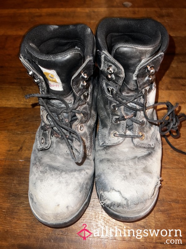 ‼️Construction Boots VERY Worn Out/Destroyed ✨Read Description✨