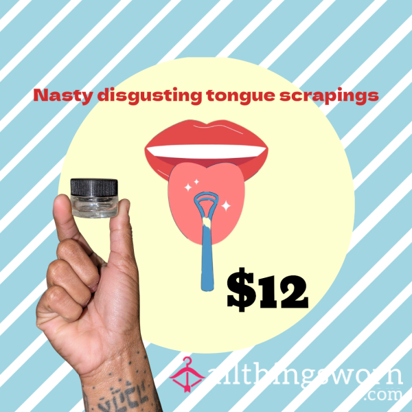 Container Of My Gross Tongue Scrapings👅