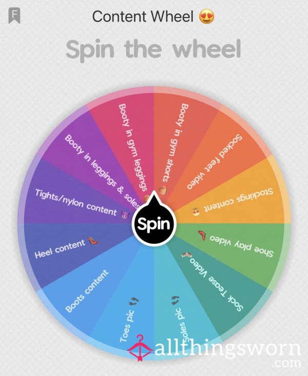 Content Wheel Spin 😍