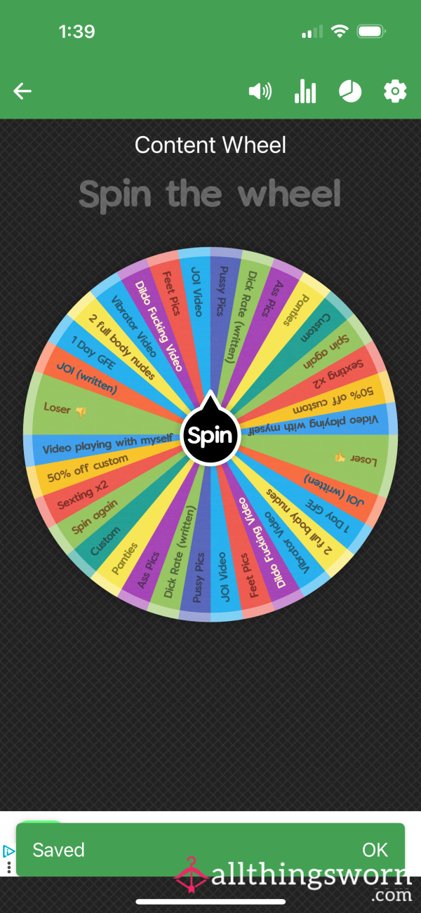 Content Wheel Spin