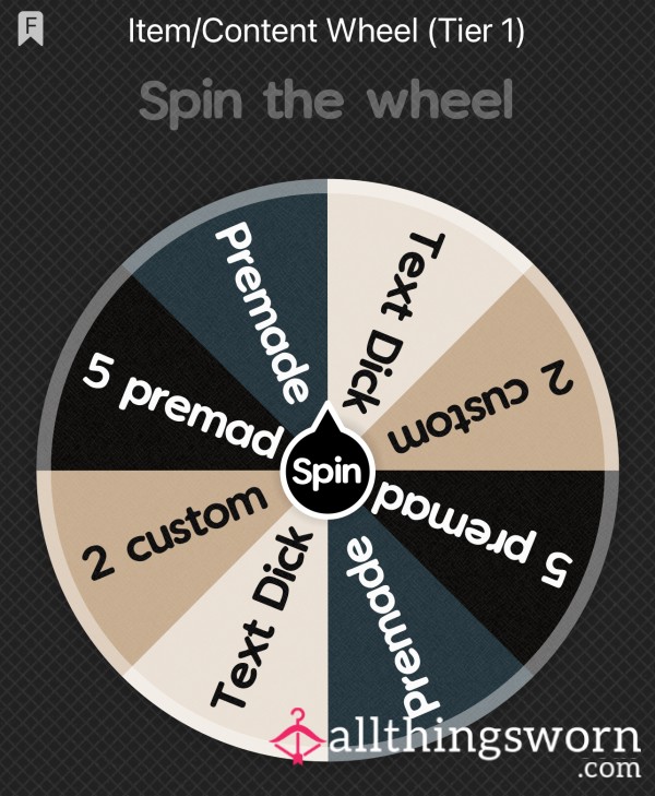 Content/Items Wheel Spins