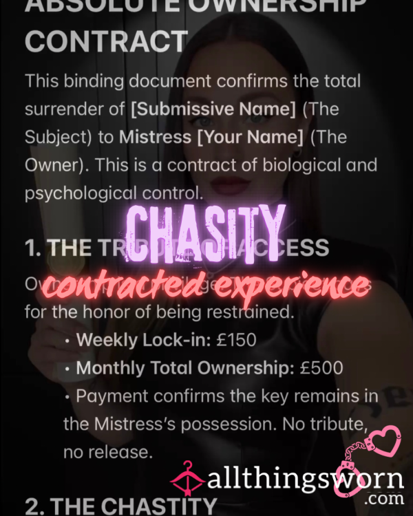 Contracted Chasity Experience 1 Week