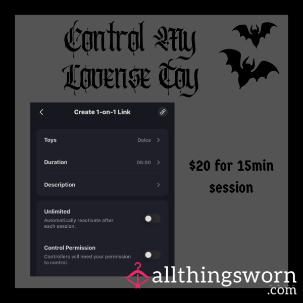 Control My Lovense Toy