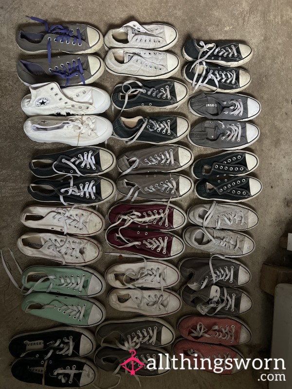 Converse Sneakers, Tennis Shoes Pick Your Pair Comes With Seven Day Wear