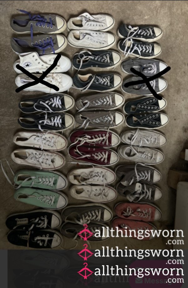 Converse Sneakers, Tennis Shoes Pick Your Pair Comes With Seven Day Wear