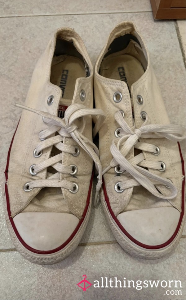 Converse White Low Shoes🤍DIRTY|WELL-WORN