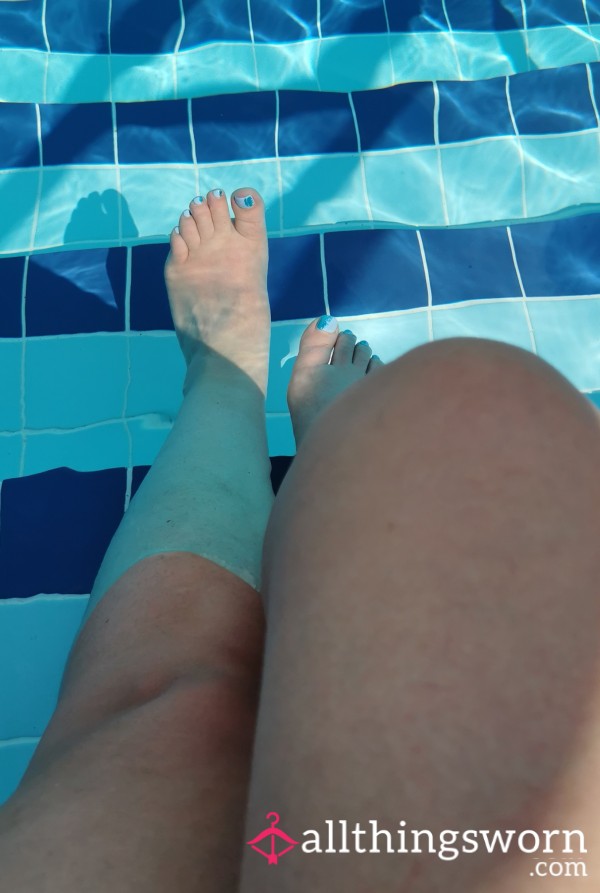 Cooling My Hot Tired Feet In An Ice Cold P**l