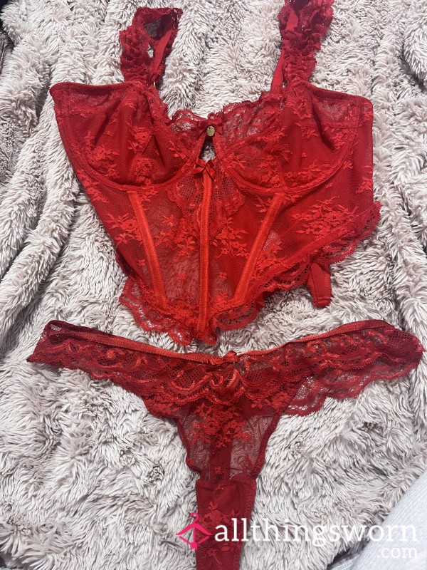 Corset Bra And Thong