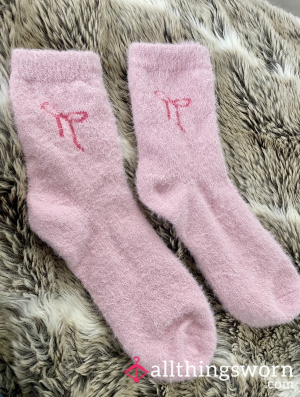 Cosy Feminine Bed Socks, Worn For 2 Nights.