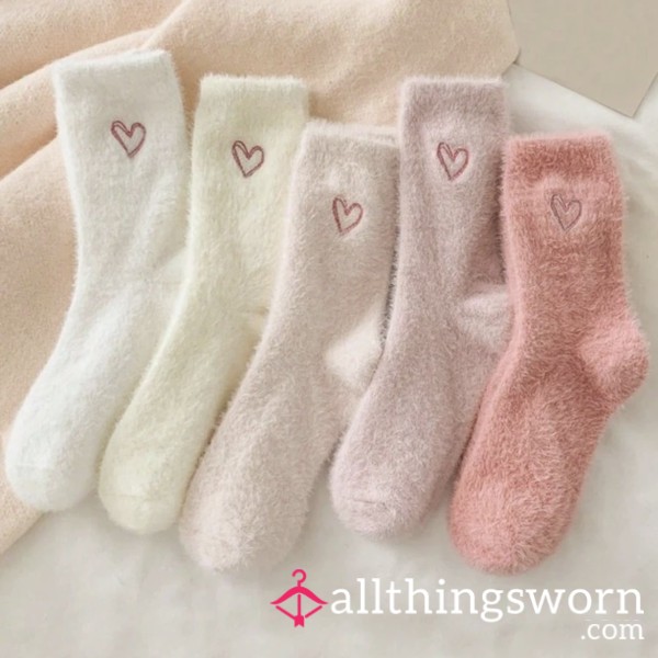 Cosy Fluffy Socks – Worn & Warm