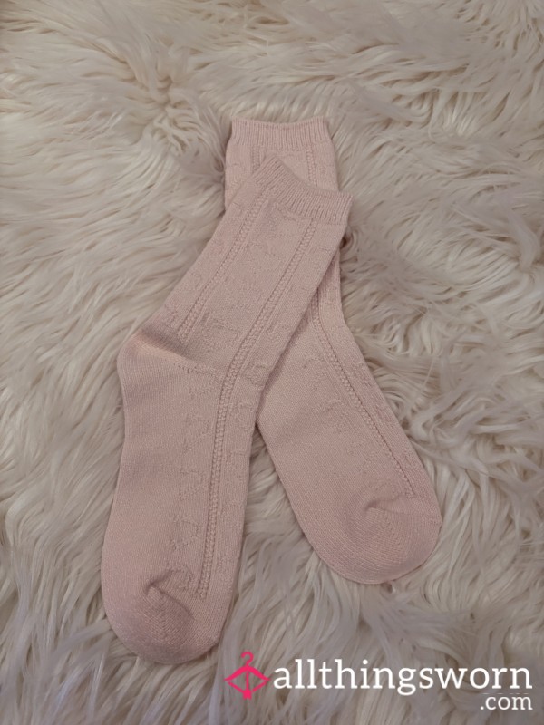 Cosy Light Pink Socks