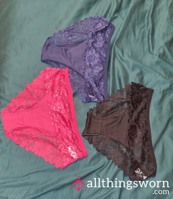 Cotton And Lace Panties