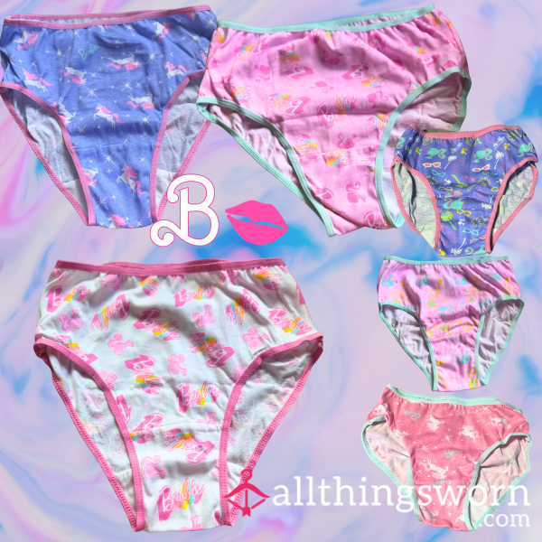 Barbie Panty Collection – Worn Cotton Cuties Soaked In Scent 🩷