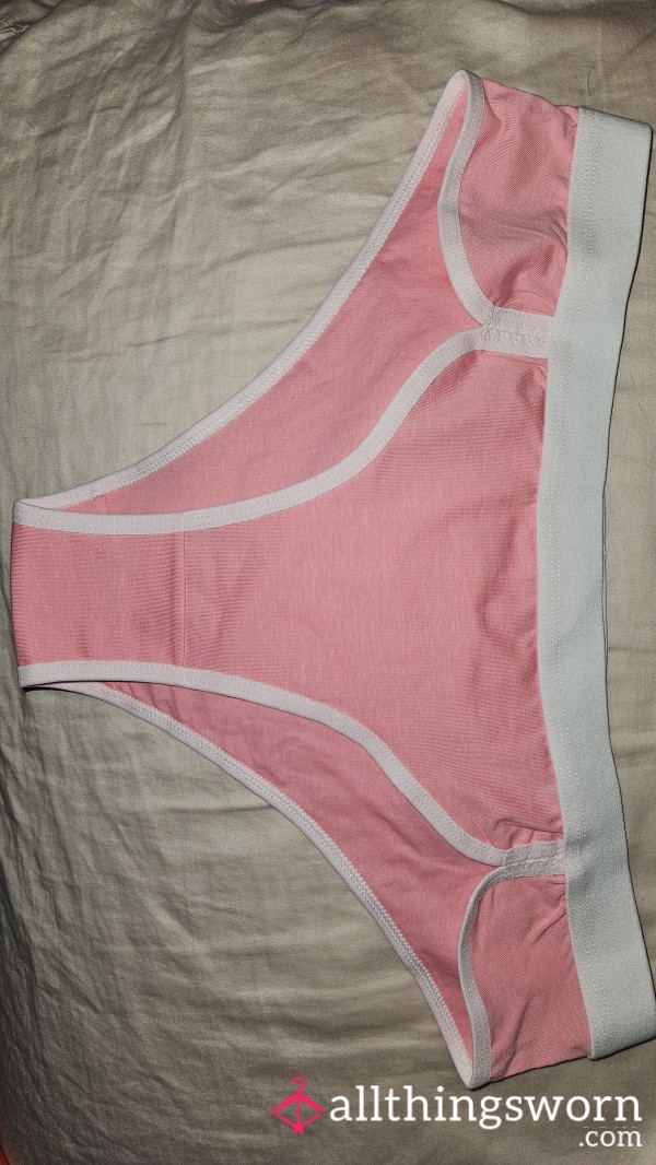 Pink Cotton Bikini Brief Panty