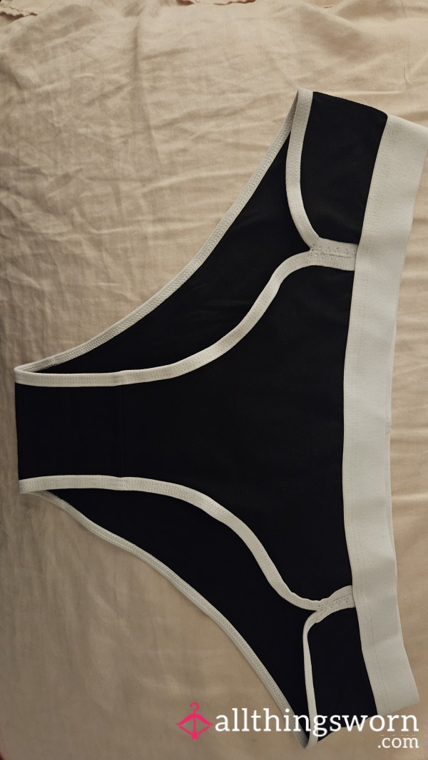 Black Cotton Bikini Brief Panty