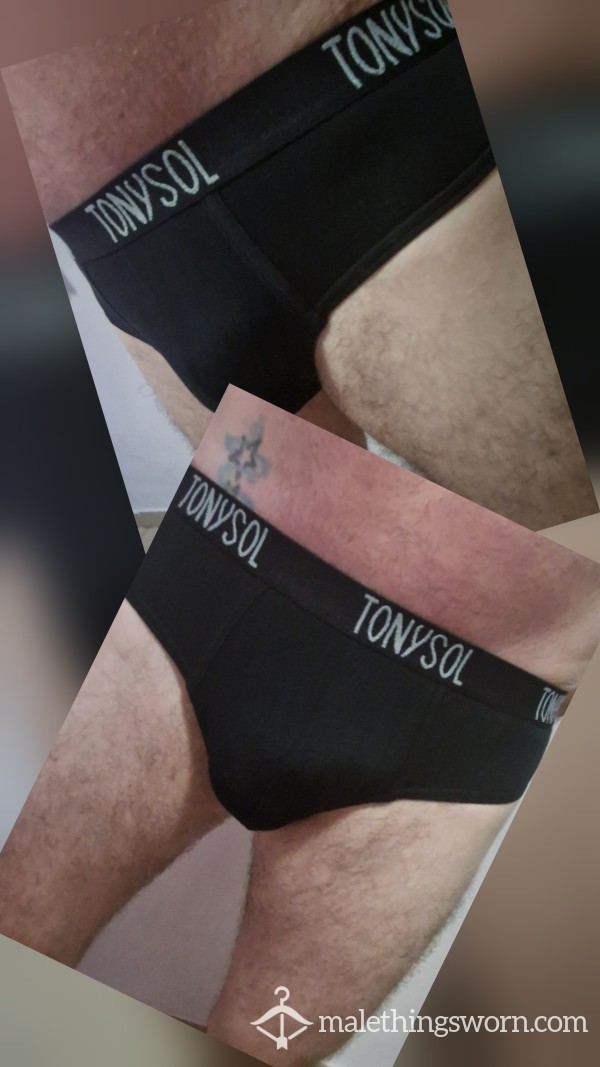 Cotton Black Briefs