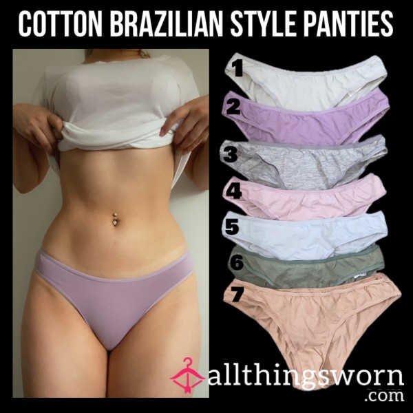 Cotton Brazillian Style Panties☁️