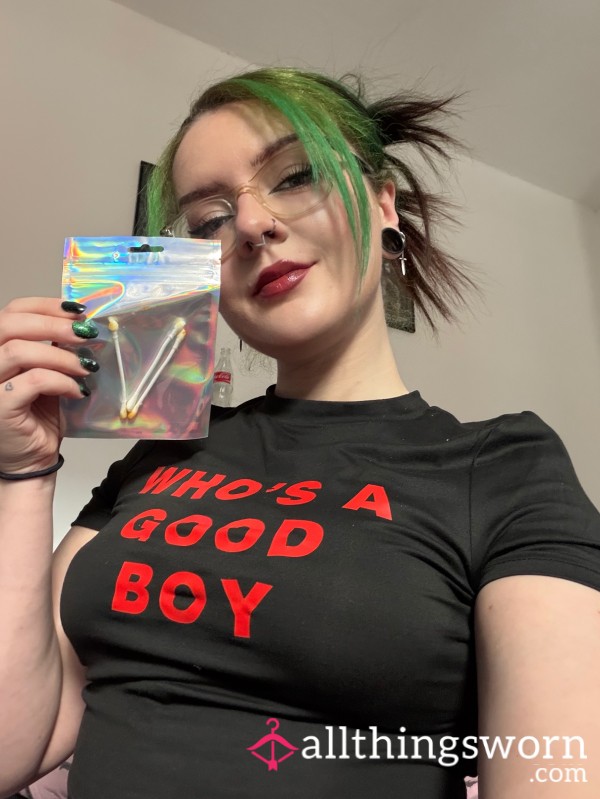 ⛓️ Cotton Buds & Tasty Treats ⛓️ - 3 Freshly Harvested Buds And A 1 Minute Video Of Harvesting & Instructions