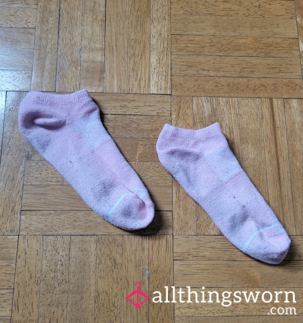 Cotton Candy Pink Ankle Socks