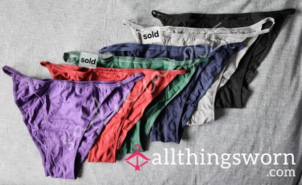 Cotton Cheeky Panties - Pick A Color!