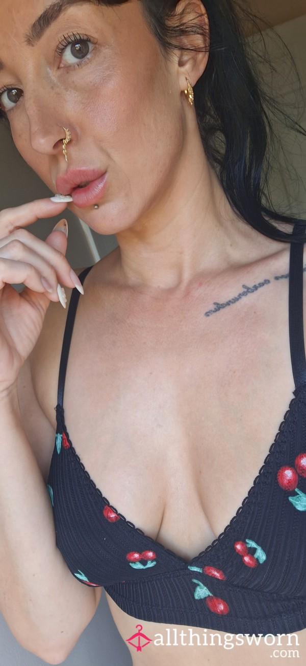 Cotton Cherry Bralet