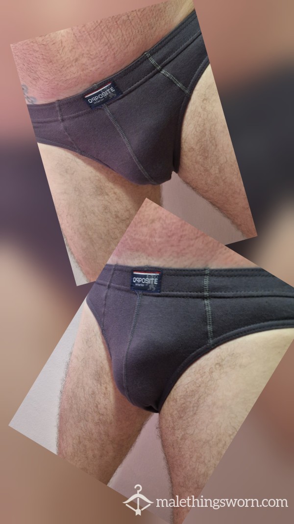 Cotton  Dark Grey Briefs