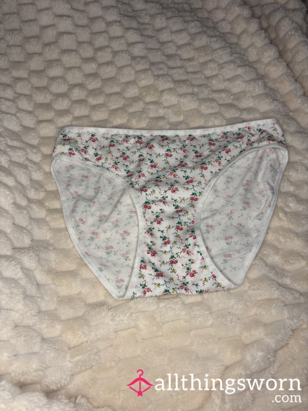 Cotton Flor*l Bikini Panties