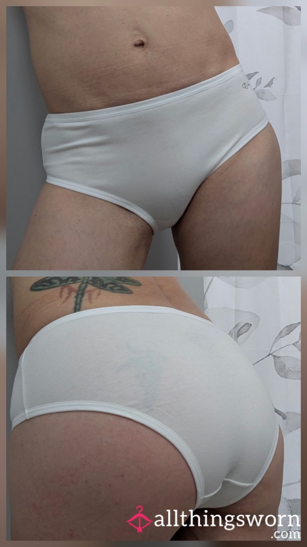 Cotton Full Back Panties (white Only)