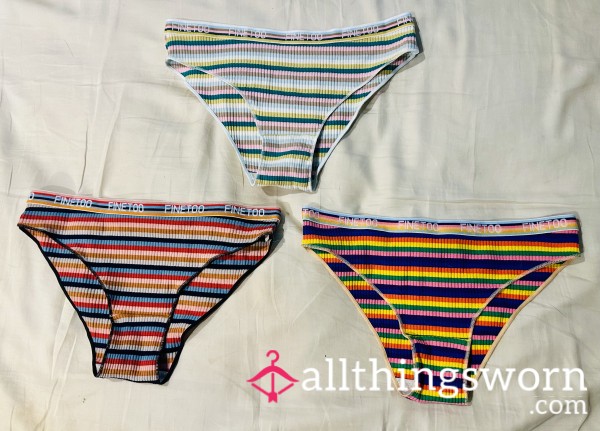 Cotton Full Colorful Stripes Panties